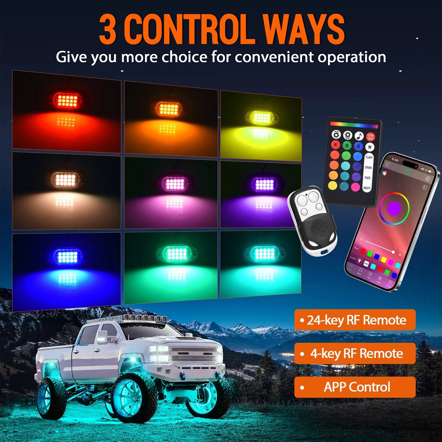 SUZCO- truck rock light kit