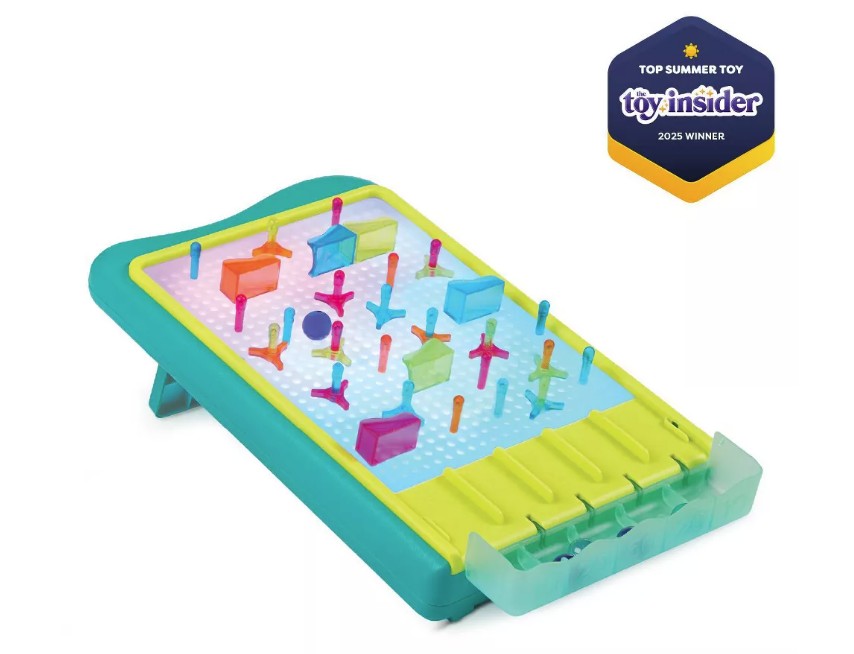 B. toys Light-Up Marble Drop - Marble Run & Peg Art Playset: Educational Focus, 180 Pieces, Fine Motor Skills