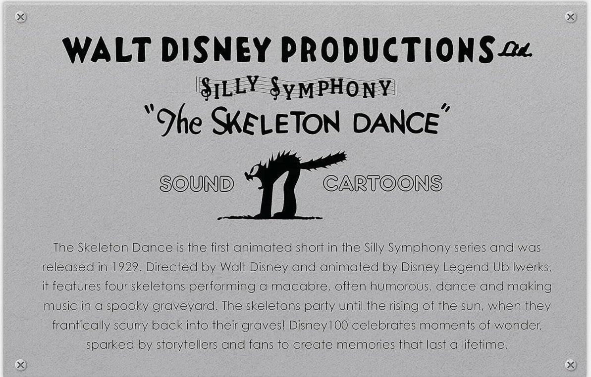 Disney Presents Silly Symphonies Skeleton Dance Collectible Plush Stuffed Doll