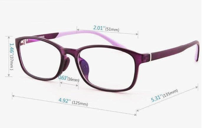 Mind Bridge kids Blue Light Blocking Glasses (PURPLE)