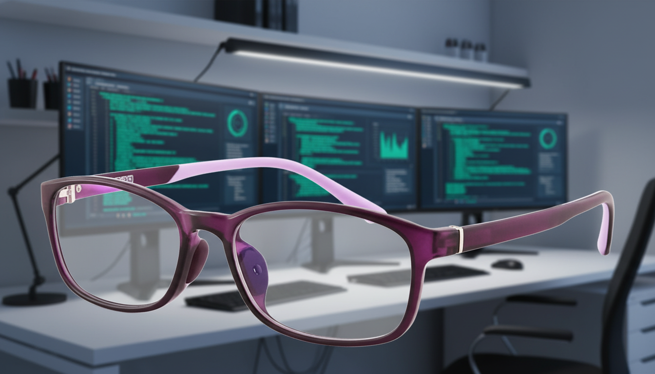 Mind Bridge kids Blue Light Blocking Glasses (PURPLE)