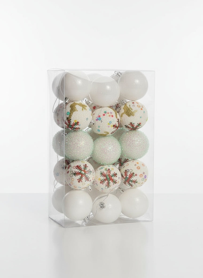 Christmas Ornaments- White