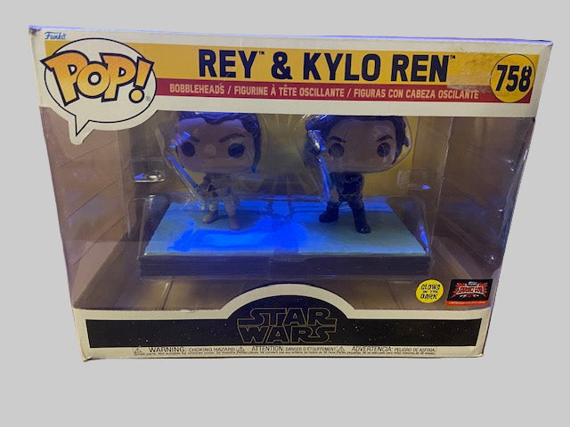 Pop! Moment Rey & Kylo Ren (Glow)