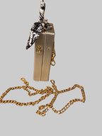Purse with Chain- Silver/Gold
