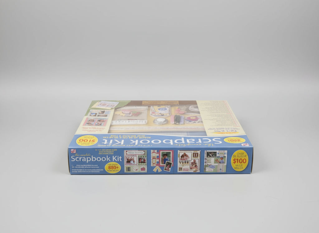 The Complete Scrapbook Kit. Set of 880+ pieces/ articles. 12x12 post bound album