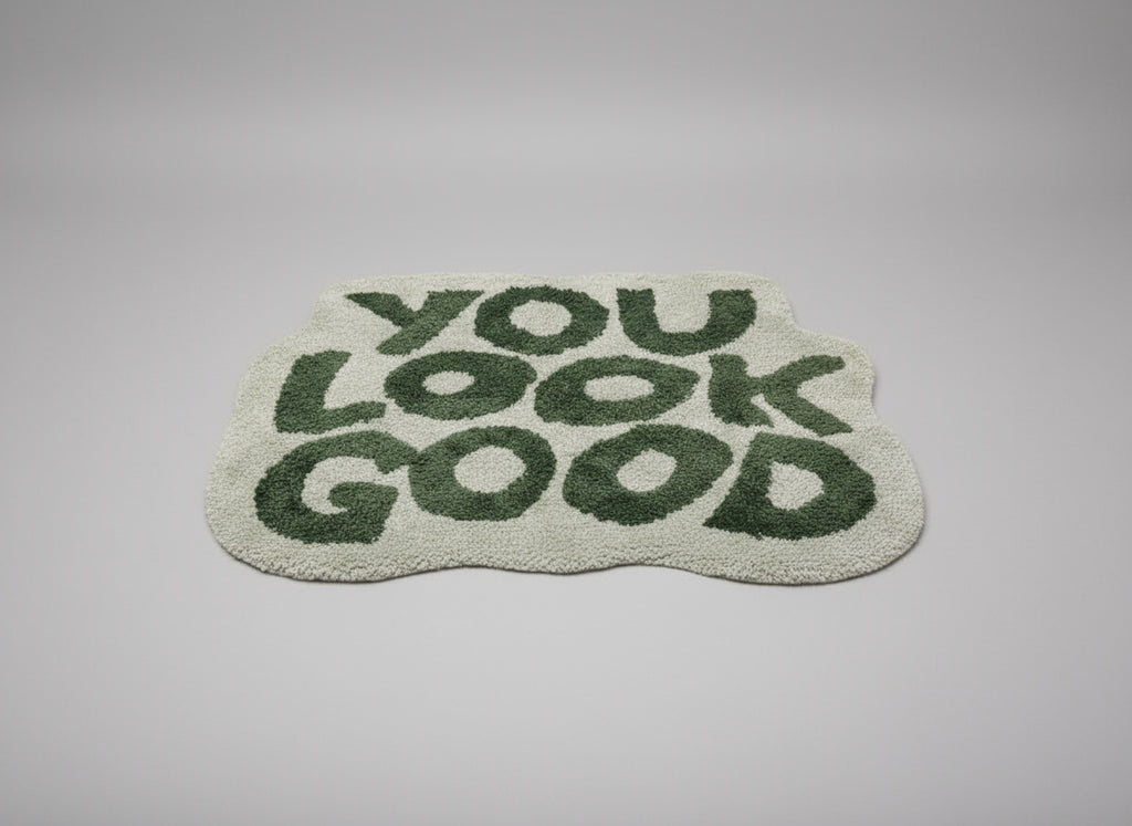 Bath Mat- Green - You Look Good 32" x 23"