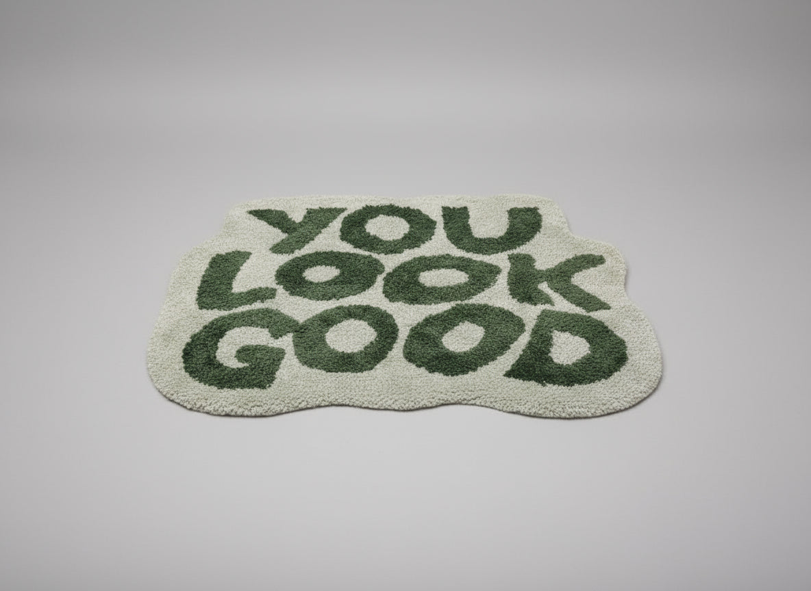 Bath Mat- Green - You Look Good 32" x 23"
