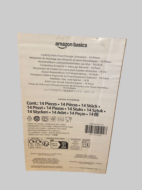 Glass Food Storage Containers with Locking Lids