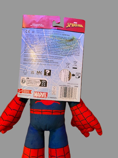 Marvel Spider-Man Talking Plush 9 Phrases Sounds Toy