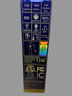 LED Beer Bulb – Brown E26 base 8W 1800K dimmable