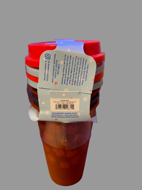 Manna 16oz Color Changing Reusable Cup Set for Hot Liquids - 4-Piece