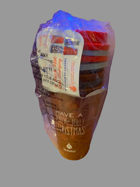 Manna 16oz Color Changing Reusable Cup Set for Hot Liquids - 4-Piece