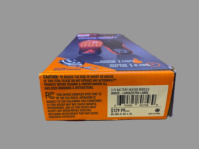 ActionHeat Rechargeable Heated Insoles with Remote