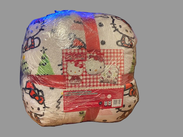 Hello Kitty 2 Pack Decorative Christmas Pillows