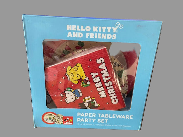 Hello Kitty and Friends Paper Tableware Party Set Merry Christmas Holida