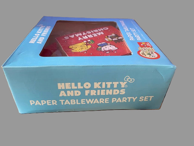 Hello Kitty and Friends Paper Tableware Party Set Merry Christmas Holida