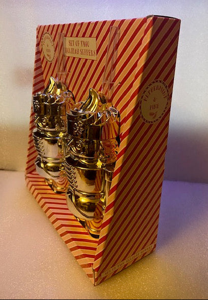 Peppermint & Pine Metallic Nutcracker Holiday Sipper Set of 2