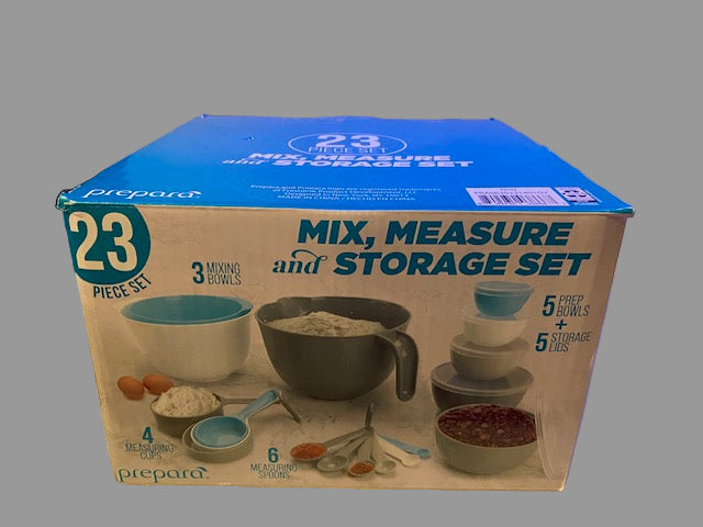 PrePara 23 piece mix, measure and storage set