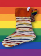 Nichole Miller Rainbow Pride Christmas Stocking