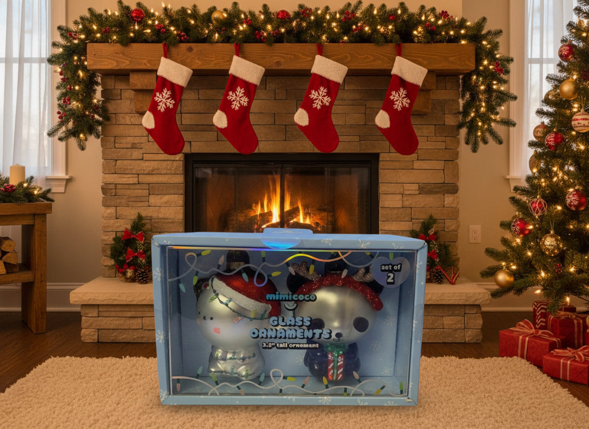 Mimicoco Kawaii Friends Glass Ornaments