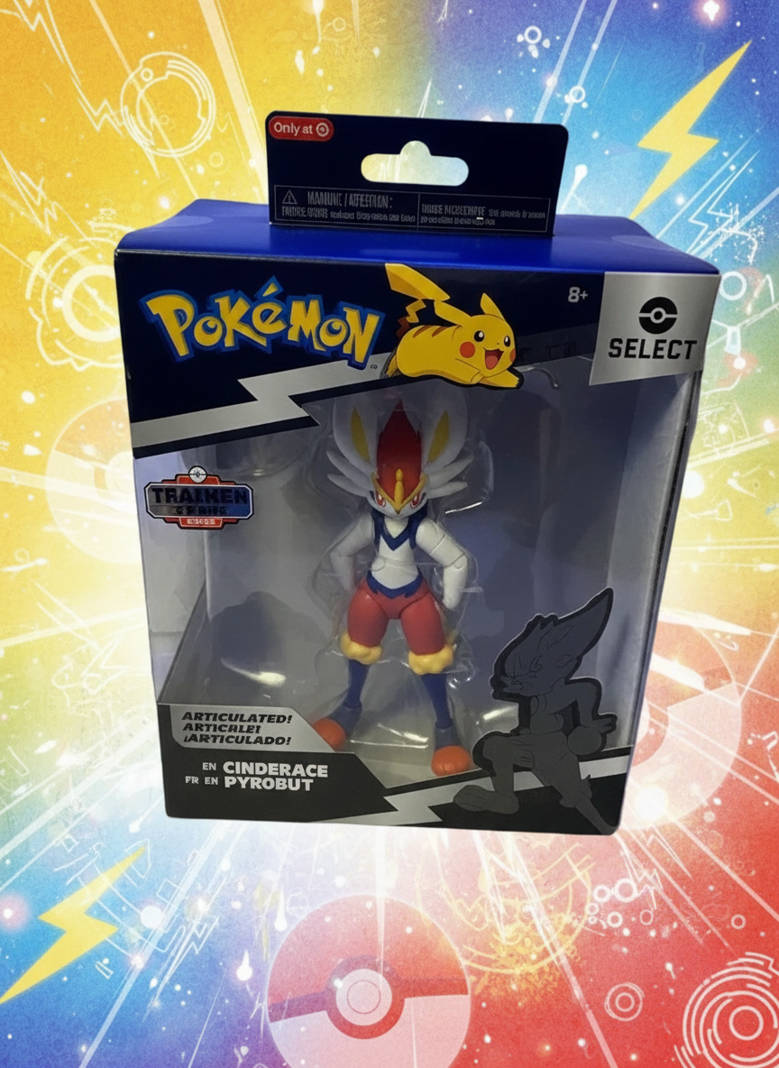 Pokémon Select Cinderace Articulated 6 inch Action Figure