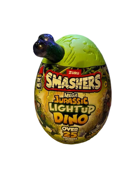 ZURU Smashers Series 1 Light Up Dino Black MEGA Mystery Egg (Over 25 Surprises!