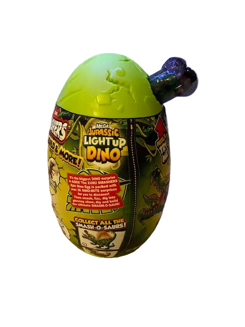ZURU Smashers Series 1 Light Up Dino Black MEGA Mystery Egg (Over 25 Surprises!