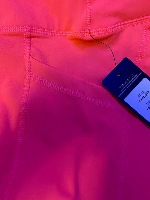 2pr-Yogalicious High Waist Squat Proof Side Pocket 9 inch Biker Shorts  (XSmall)