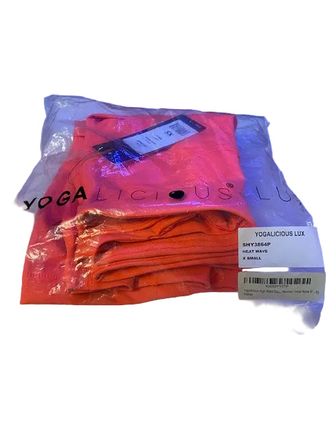 2pr-Yogalicious High Waist Squat Proof Side Pocket 9 inch Biker Shorts  (XSmall)