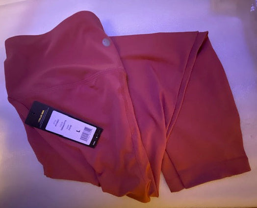 2 Pair Yogalicious High Waist Squat Proof Lux Ankle  Terracotta 25"