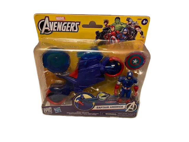 Marvel Avengers Epic World of Action Captain America Shield-Shot Cycle Figure