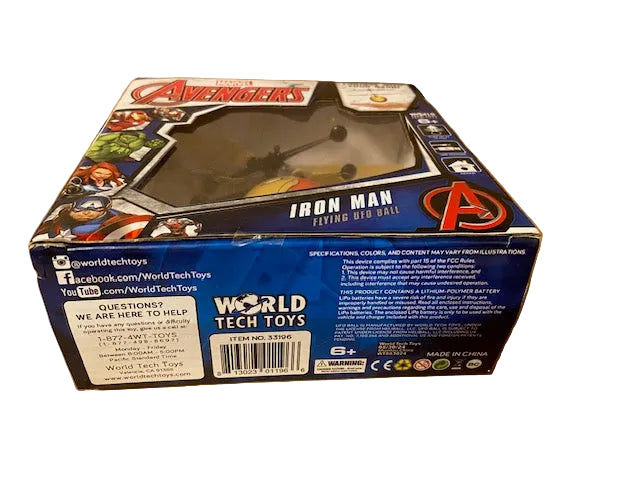 Marvel Avengers Iron Man IR UFO Ball Helicopter