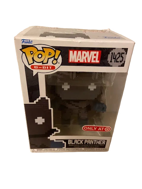 Funko Pop 8-bit Black Panther, Thor, and Dr Strange.