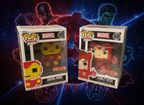 Funko Pop Marvel 8 bit Iron Man 1429 and Scarlet Witch 1430