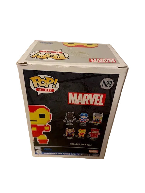 Funko Pop Marvel 8 bit Iron Man 1429 and Scarlet Witch 1430