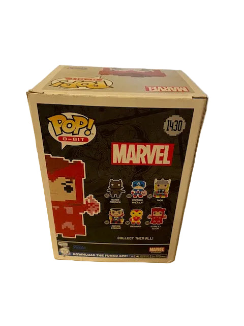 Funko Pop Marvel 8 bit Iron Man 1429 and Scarlet Witch 1430
