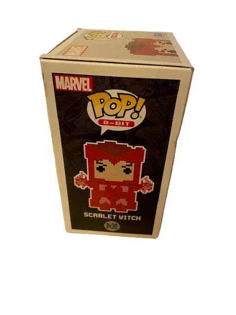 Funko Pop Marvel 8 bit Iron Man 1429 and Scarlet Witch 1430