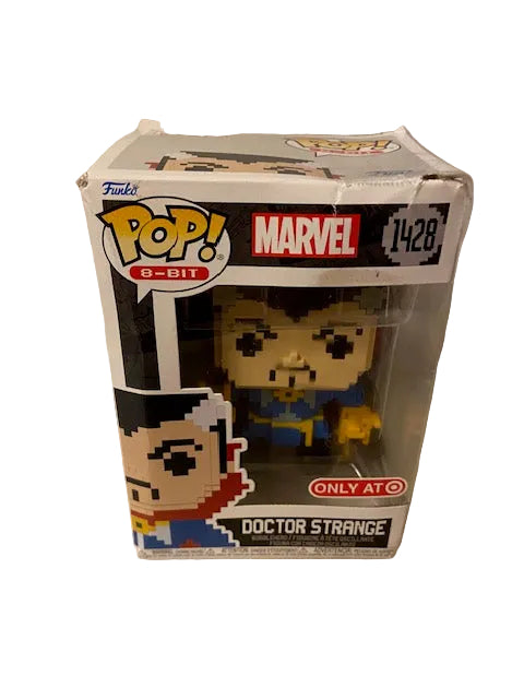 Funko Pop 8-bit Black Panther, Thor, and Dr Strange.