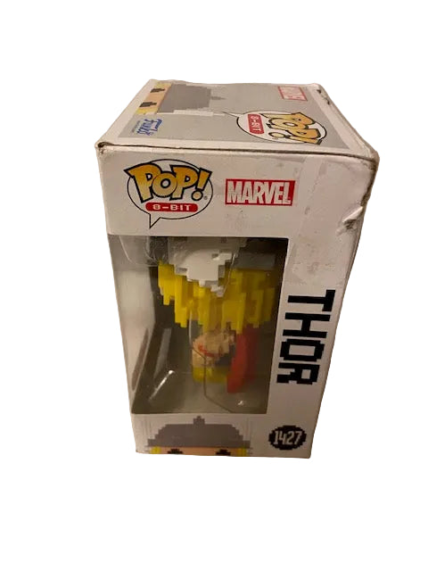 Funko Pop 8-bit Black Panther, Thor, and Dr Strange.