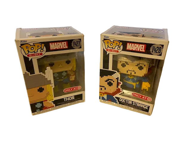 Funko Pop 8-Bit Thor and Dr Strange