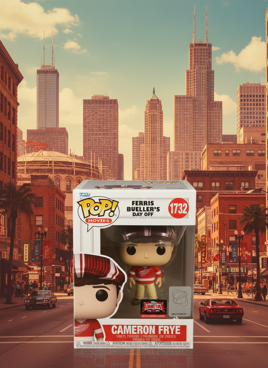 Funko Pop! Ferris Bueller s Day Off, Cameron Frye Detroit Red Wings Jersey #1732