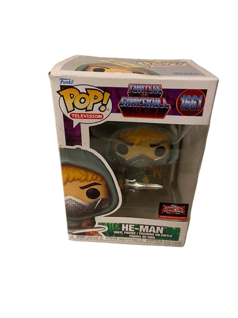 Funko Pop- Turtles of GraySkull- Shredder 1636, He-Man 1661, and Skeletor 1662,
