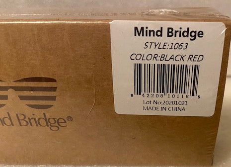 Mind Bridge kids Blue Light Blocking Glasses (BLACK/RED)