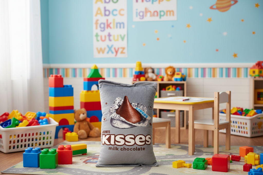 HERSHEY KISSES Packaging Fleece Plush-12 X 8.5 X 3