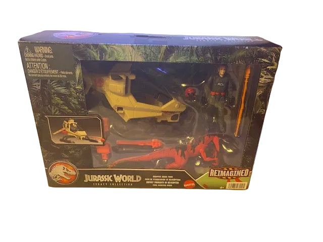 Jurassic World Reimagined Chopper Chase Pack Action Figure Set