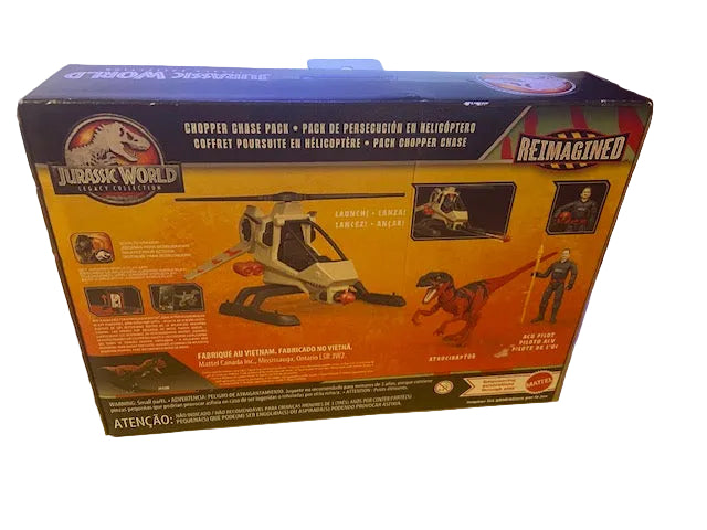 Jurassic World Reimagined Chopper Chase Pack Action Figure Set