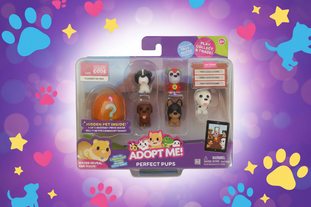 Adopt Me Perfect Pups Mini Figure Set with Mystery Pet - 6pk
