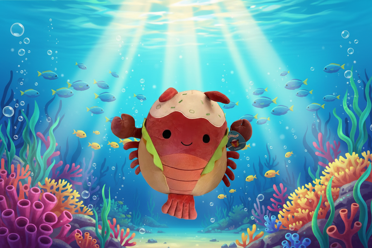 Squishmallows Original 16" Lorono Lobster Plush in Lobster Roll