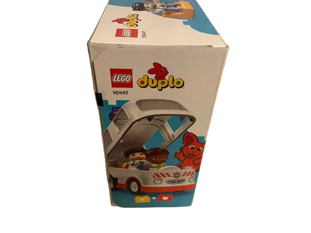 LEGO DUPLO Town Ambulance & Driver Building Toy Playset 10447- Preschool Learning and Educational Ambulance Toy
