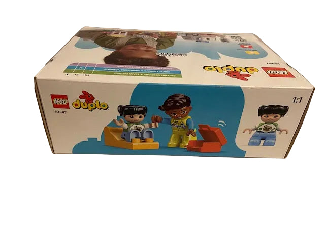 LEGO DUPLO Town Ambulance & Driver Building Toy Playset 10447- Preschool Learning and Educational Ambulance Toy